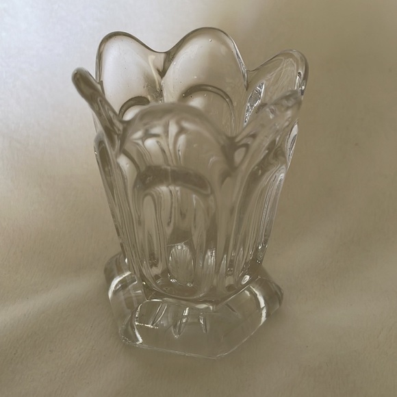 Dining Vintage Pressed Glass Toothpick Holder Poshmark